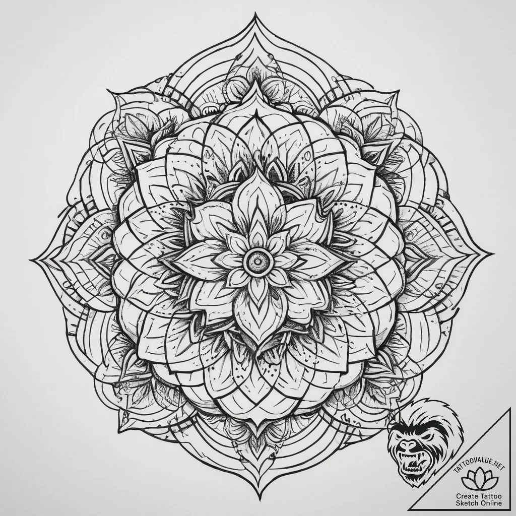 Tattoo sketch jasmine flower, tattoo sketch d... - tattoo sketch (№1760478724_0, 14.10.2025 21:52) — tattoovalue.net