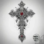 Tattoo sketch ruby, artistic tattoo sketch, o… – tattoo sketch (№1760480465_0, 14.10.2025 22:21) — tattoovalue.net