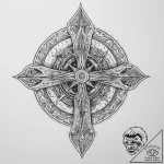 Tattoo sketch cosmic identity, concept art fo… – tattoo sketch (№1760480897_0, 14.10.2025 22:28) — tattoovalue.net