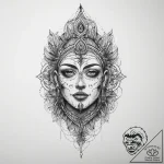 Tattoo sketch spiritual emissary, tattoo draw… – tattoo sketch (№1760481347_0, 14.10.2025 22:35) — tattoovalue.net