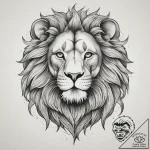 Tattoo sketch абстрактный лев, tattoo flash s… – tattoo sketch (№1760482436_0, 14.10.2025 22:53) — tattoovalue.net