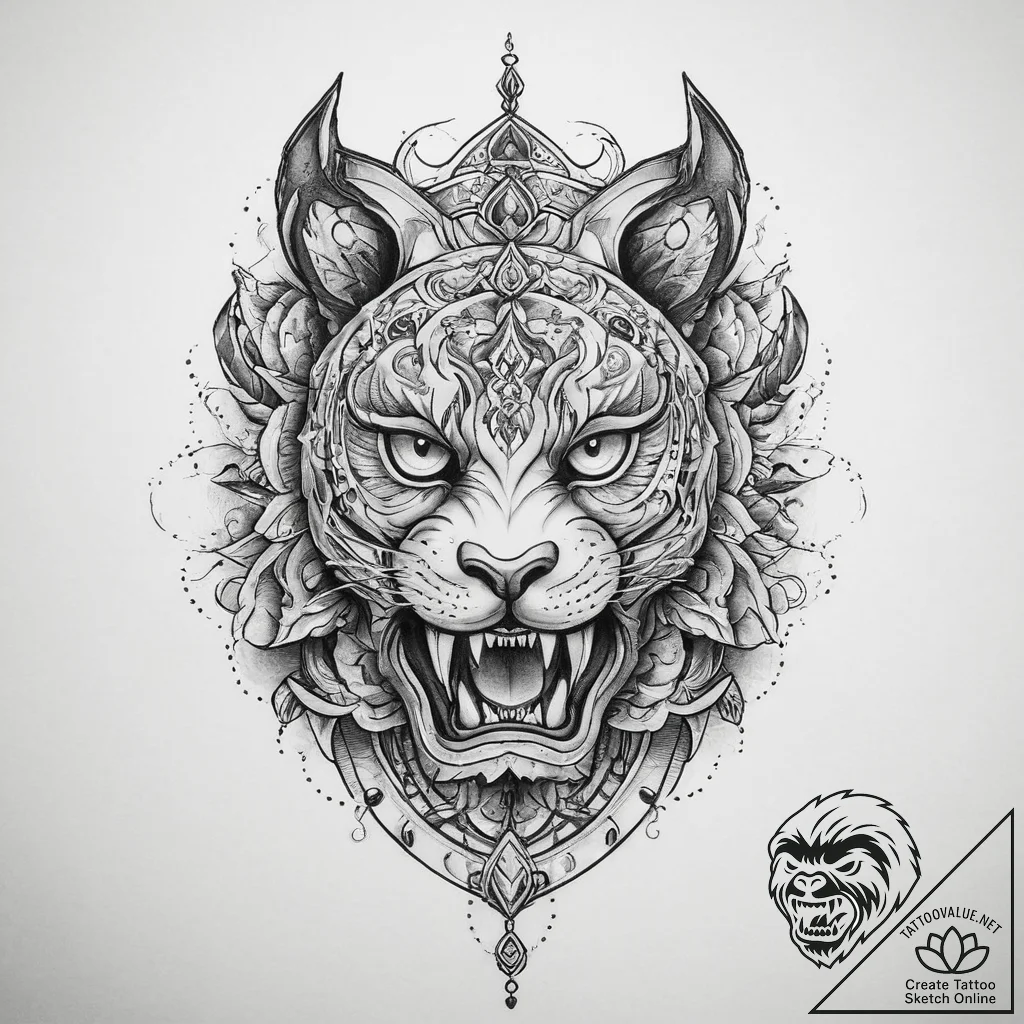 Tattoo sketch tank tattoo - tattoo sketch (№1760483302_0, 14.10.2025 23:08) — tattoovalue.net