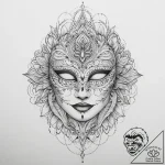 Tattoo sketch masquerade mask tattoo, tattoo… – tattoo sketch (№1760483963_0, 14.10.2025 23:19) — tattoovalue.net
