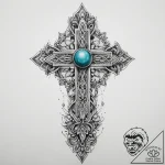 Tattoo sketch turquoise, artistic tattoo sket… – tattoo sketch (№1760485053_0, 14.10.2025 23:37) — tattoovalue.net