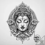 Tattoo sketch om mani padme hum, tattoo drawi… – tattoo sketch (№1760485269_0, 14.10.2025 23:41) — tattoovalue.net