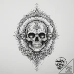 Tattoo sketch cosmic character, tattoo flash… – tattoo sketch (№1760486574_0, 15.10.2025 00:02) — tattoovalue.net