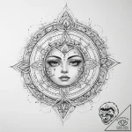 Tattoo sketch cosmic identity – tattoo sketch (№1760487453_0, 15.10.2025 00:17) — tattoovalue.net