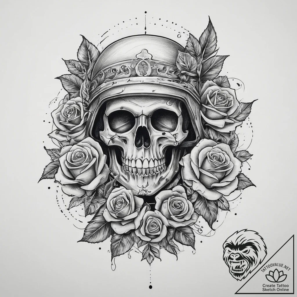 Tattoo sketch soldier with a pen, artistic ta... - tattoo sketch (№1760488754_0, 15.10.2025 00:39) — tattoovalue.net