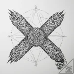 Tattoo sketch hands with a scroll, concept ar… – tattoo sketch (№1760489406_0, 15.10.2025 00:50) — tattoovalue.net