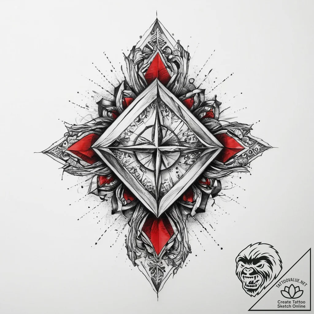 Tattoo sketch diamond ring, artistic tattoo s... - tattoo sketch (№1760493755_0, 15.10.2025 02:02) — tattoovalue.net