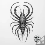 Tattoo sketch water scorpion, tattoo line art… – tattoo sketch (№1760495497_0, 15.10.2025 02:31) — tattoovalue.net