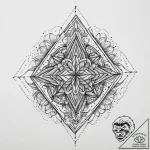 Tattoo sketch geometric memory, tattoo line a… – tattoo sketch (№1760495932_0, 15.10.2025 02:38) — tattoovalue.net