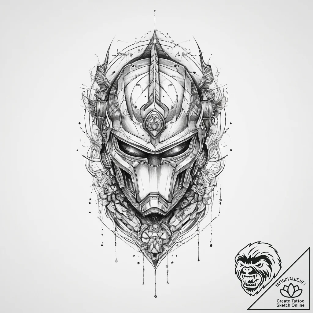Tattoo sketch cosmic armor, tattoo drawing ou... - tattoo sketch (№1760498837_0, 15.10.2025 03:27) — tattoovalue.net