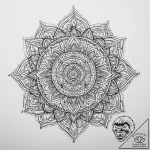 Tattoo sketch mandala with sacred symbols, co… – tattoo sketch (№1760499707_0, 15.10.2025 03:41) — tattoovalue.net