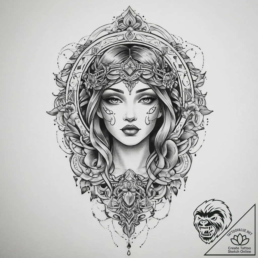 Tattoo sketch blessed ground, tattoo drawing... - tattoo sketch (№1760499926_0, 15.10.2025 03:45) — tattoovalue.net