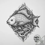 Tattoo sketch ichthys fish symbol, tattoo ske… – tattoo sketch (№1760501896_0, 15.10.2025 04:18) — tattoovalue.net