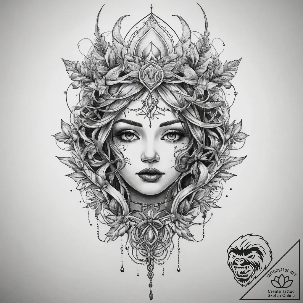 Tattoo sketch forest, tattoo sketch design, n... - tattoo sketch (№1760502114_0, 15.10.2025 04:21) — tattoovalue.net