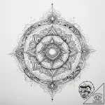Tattoo sketch geometric nebula, artistic tatt… – tattoo sketch (№1760503425_0, 15.10.2025 04:43) — tattoovalue.net