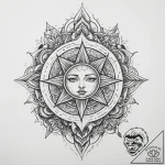 Tattoo sketch cosmic being, tattoo sketch des… – tattoo sketch (№1760503643_0, 15.10.2025 04:47) — tattoovalue.net