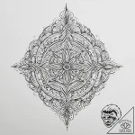Tattoo sketch embroidery a thread and a needl… – tattoo sketch (№1760506268_0, 15.10.2025 05:31) — tattoovalue.net