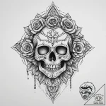 Tattoo sketch inca stonework with a sun, tatt… – tattoo sketch (№1760506486_0, 15.10.2025 05:34) — tattoovalue.net