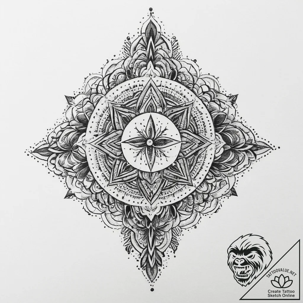 Tattoo sketch sacred narrative, artistic tatt... - tattoo sketch (№1760507140_0, 15.10.2025 05:45) — tattoovalue.net