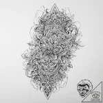 Tattoo sketch chain, tattoo line art, clean l… – tattoo sketch (№1760507577_0, 15.10.2025 05:52) — tattoovalue.net