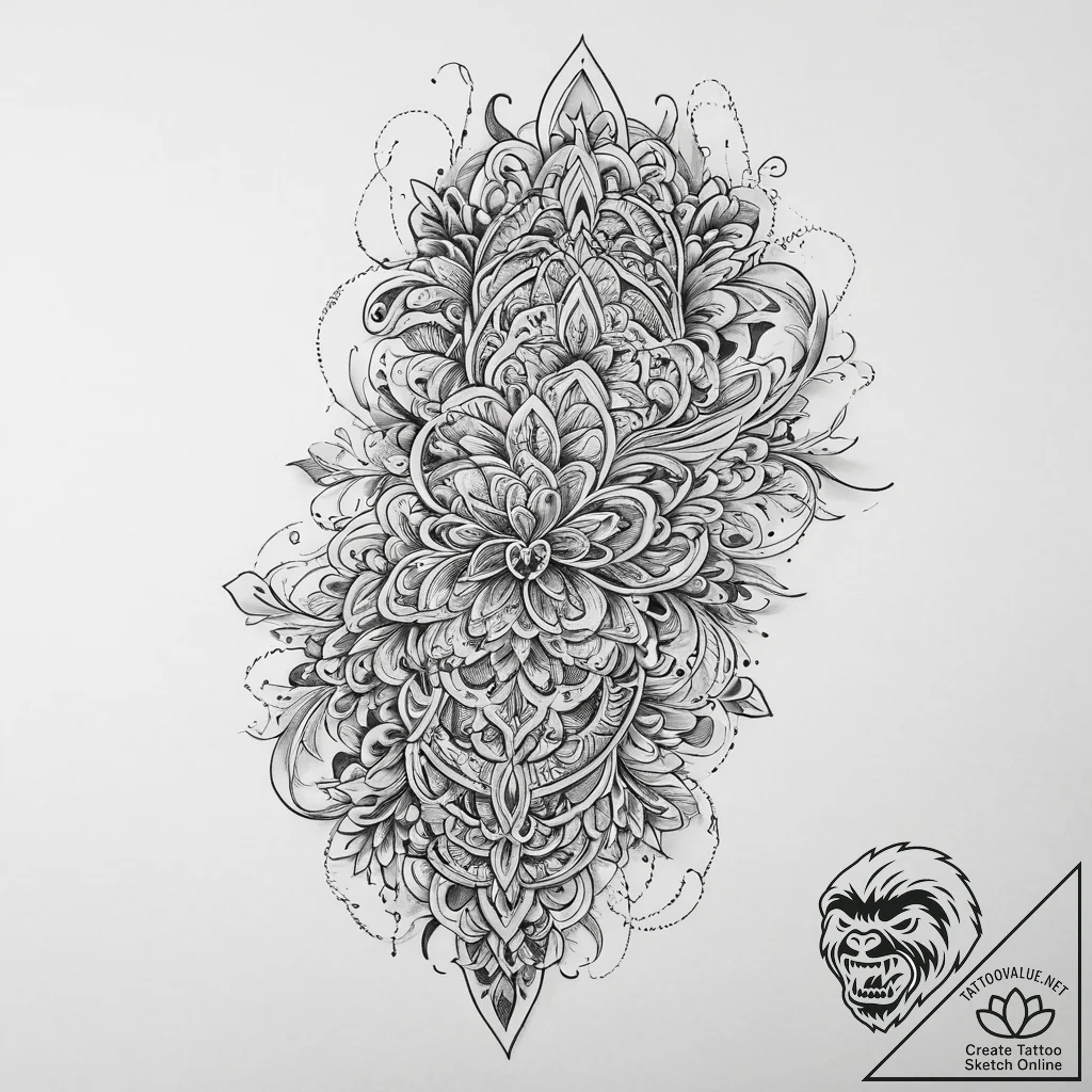 Tattoo sketch chain, tattoo line art, clean l... - tattoo sketch (№1760507577_0, 15.10.2025 05:52) — tattoovalue.net