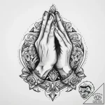 Tattoo sketch praying hands, tattoo drawing o… – tattoo sketch (№1760508307_0, 15.10.2025 06:05) — tattoovalue.net