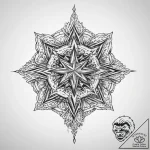Tattoo sketch slavic star with a tree – tattoo sketch (№1760511361_0, 15.10.2025 06:56) — tattoovalue.net