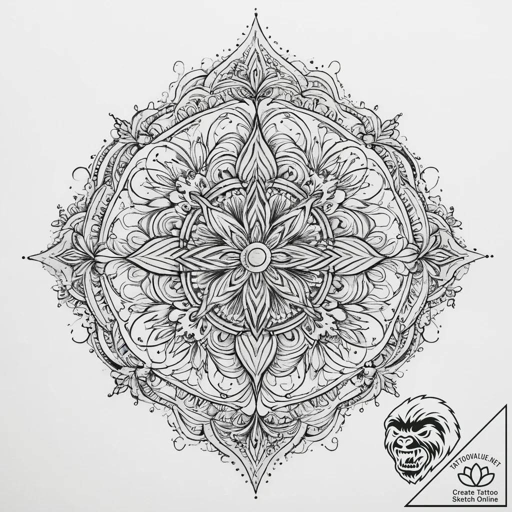 Tattoo sketch amber, tattoo line art, black o... - tattoo sketch (№1760513110_0, 15.10.2025 07:25) — tattoovalue.net