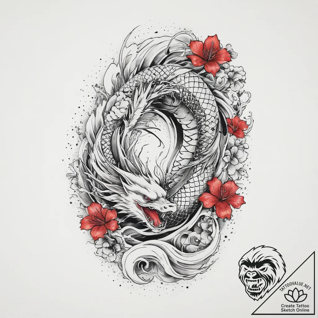 Tattoo sketch divine root, tattoo line art, f... - tattoo sketch (№1760516390_0, 15.10.2025 08:19) — tattoovalue.net