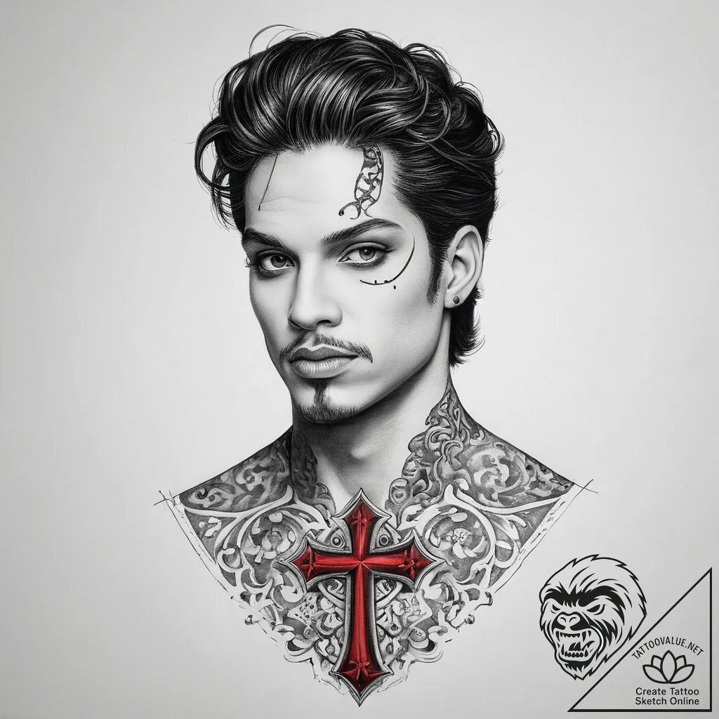 Tattoo sketch prince, tattoo sketch design, o... - tattoo sketch (№1760519319_0, 15.10.2025 09:08) — tattoovalue.net