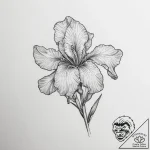 Tattoo sketch iris, tattoo sketch design, rou… – tattoo sketch (№1760519978_0, 15.10.2025 09:19) — tattoovalue.net