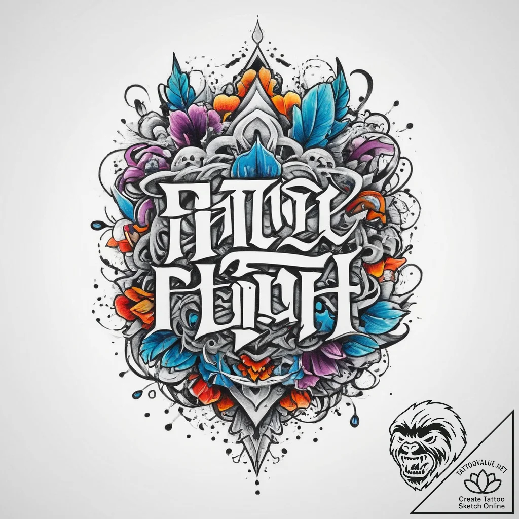 Tattoo sketch graffiti artist lettering, ink... - tattoo sketch (№1760520844_0, 15.10.2025 09:34) — tattoovalue.net