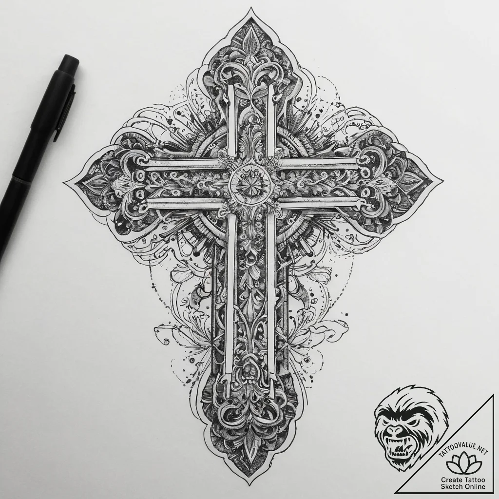Tattoo sketch pink, tattoo line art, detailed... - tattoo sketch (№1760521709_0, 15.10.2025 09:48) — tattoovalue.net