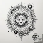 зодиак, космоз, астрология – темы рисунки, ar… – tattoo sketch (№1760522142_0, 15.10.2025 09:55) — tattoovalue.net