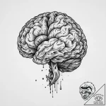 Tattoo sketch brain, ink illustration for tat… – tattoo sketch (№1760522576_0, 15.10.2025 10:02) — tattoovalue.net