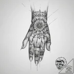 Tattoo sketch hands with a thread – tattoo sketch (№1760523232_0, 15.10.2025 10:13) — tattoovalue.net