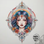 Tattoo sketch cosmic dimension, tattoo sketch… – tattoo sketch (№1760523448_0, 15.10.2025 10:17) — tattoovalue.net