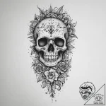 Tattoo sketch bone, tattoo line art, black an… – tattoo sketch (№1760526267_0, 15.10.2025 11:04) — tattoovalue.net