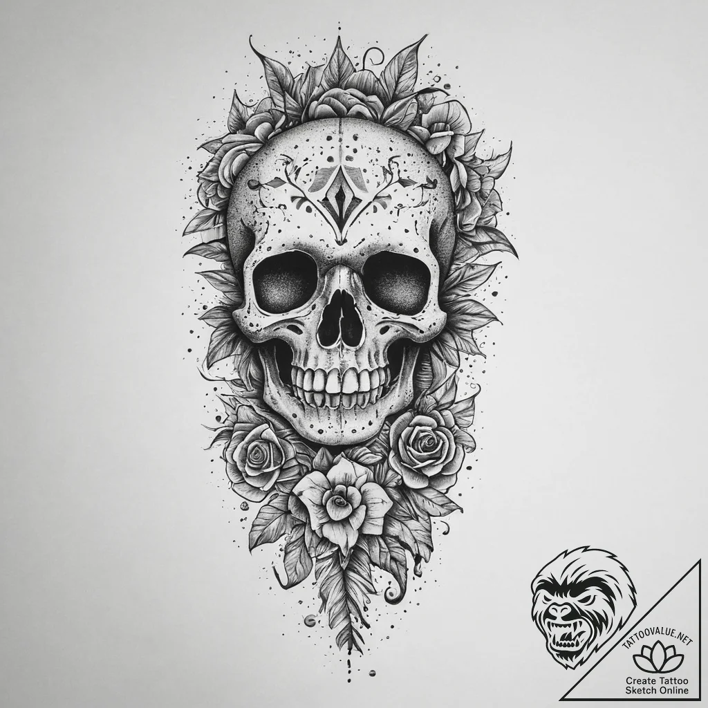 Tattoo sketch bone, tattoo line art, black an... - tattoo sketch (№1760526267_0, 15.10.2025 11:04) — tattoovalue.net