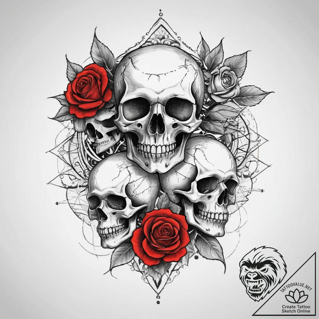 Tattoo sketch red, tattoo drawing outline, se... - tattoo sketch (№1760529097_0, 15.10.2025 11:51) — tattoovalue.net