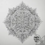 Tattoo sketch slavic embroidery pattern with… – tattoo sketch (№1760531061_0, 15.10.2025 12:24) — tattoovalue.net