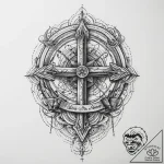 Tattoo sketch geometric phrase, ink illustrat… – tattoo sketch (№1760531713_0, 15.10.2025 12:35) — tattoovalue.net