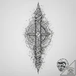 Tattoo sketch ogham script in a spiral patter… – tattoo sketch (№1760533238_0, 15.10.2025 13:00) — tattoovalue.net