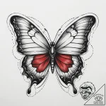 Tattoo sketch neo-traditional бабочка, tattoo… – tattoo sketch (№1760535197_0, 15.10.2025 13:33) — tattoovalue.net