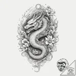 Tattoo sketch mystical chord, tattoo line art… – tattoo sketch (№1760536280_0, 15.10.2025 13:51) — tattoovalue.net