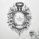 Tattoo sketch perfume tattoo – tattoo sketch (№1760536712_0, 15.10.2025 13:58) — tattoovalue.net