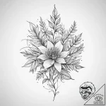 Tattoo sketch a symbolic plant, tattoo drawin… – tattoo sketch (№1760537577_0, 15.10.2025 14:12) — tattoovalue.net